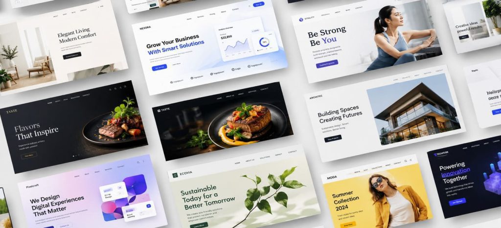 Website design portfolio showcase