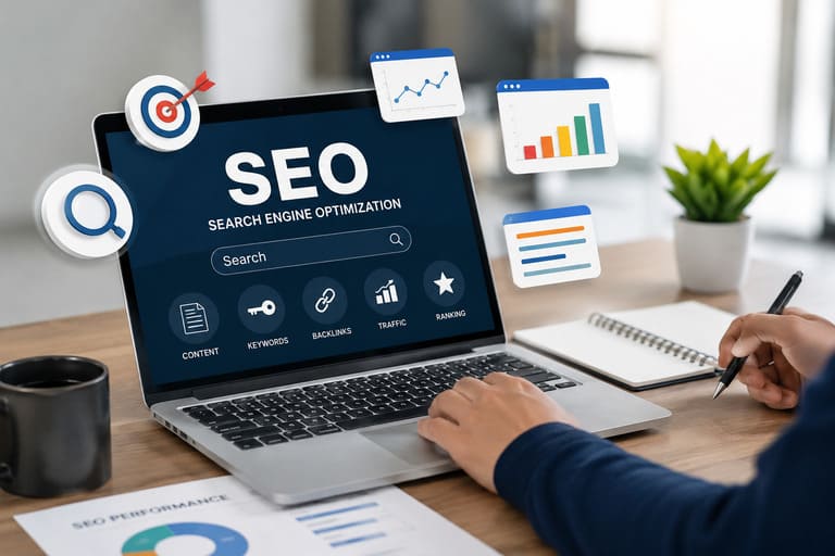 a person doing an seo
